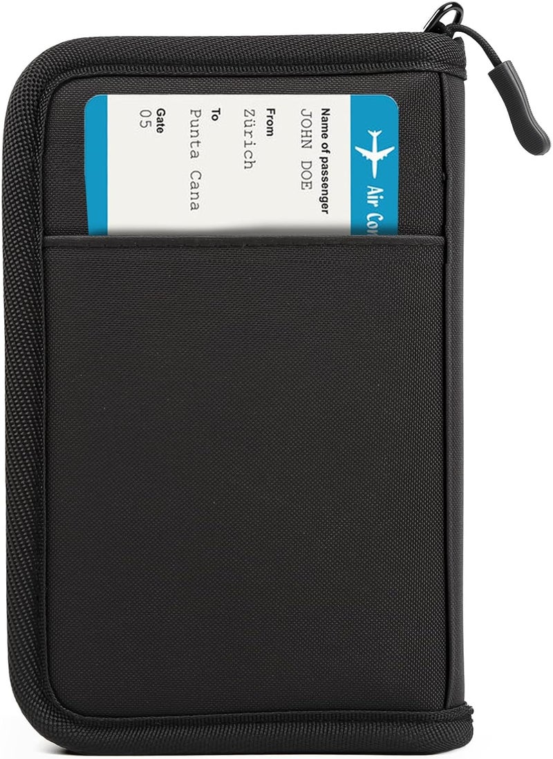 TOPBAG Passport Holder for Travel, Women Rfid Blocking Passport Wallet, Travel Essentials Premium Wallets, Waterproof Passport Holders Bag for Men Traveling, Travel Document Organizer Credit Cards Case - Image 1